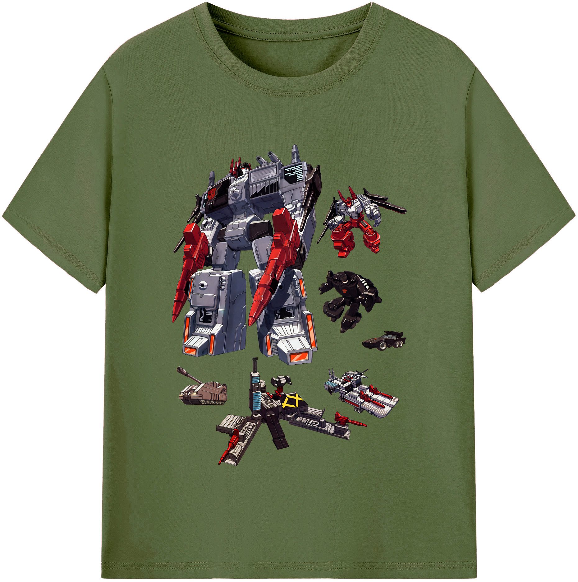 （画像用） Transformers トランスフォーマー 綿100％半袖Tシャツ（フロントプリント）